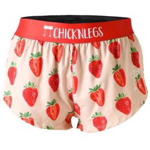 Chickenlegs/Chicknlegs Women's Strawberry Szn 1.5" Split Shorts